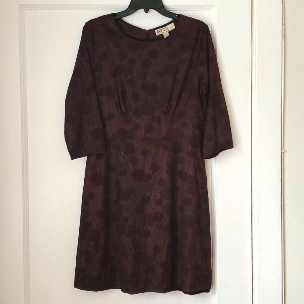 Unique brown cocktail dress